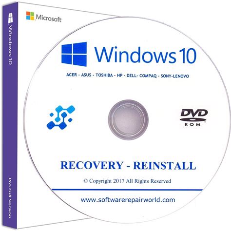 Asus Recovery Dvd Disk For Windows 10 Home And Professional 3264 Bit
