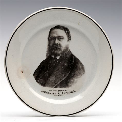 314 Chester Arthur For Vice President Porcelain Plate