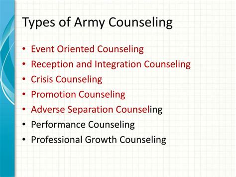 Ppt Army Counseling Powerpoint Presentation Id2662379