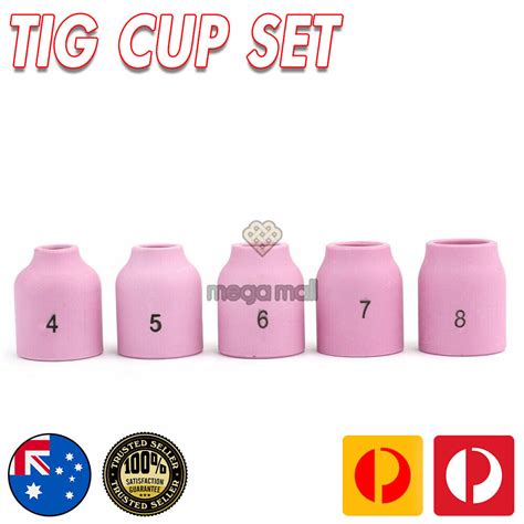 Pcs Tig Welding Torch Stubby Gas Lens Pyrex Glass Cup Kit Fits For Wp