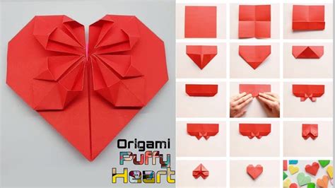 Origami Heart Easy Paper Heart Folding Instructions Youtube