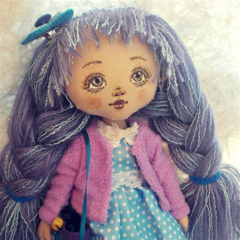 Кукла Лавандовая Девочка авторская текстильная кукла купить в