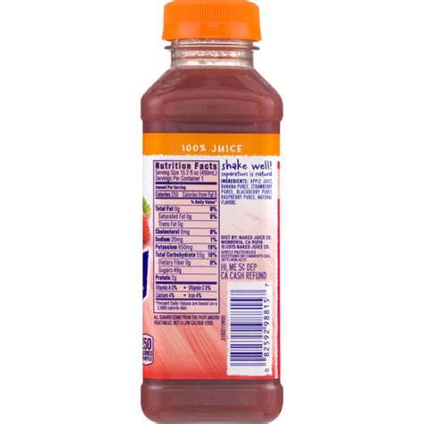 Naked Pure Fruit Berry Blast Juice Smoothie Fl Oz Instacart