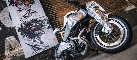 Four Motorcycle Works Of Art Based On The Harley Davidson Buell 1125