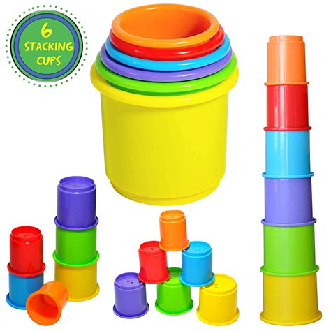 50 Best Toys For 1 Year Olds Of 2022 Colorful Stacking Nesting Cups