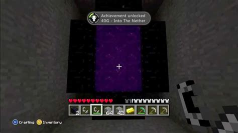 Minecraft Nether Portal Achievement Xbox 360 Youtube