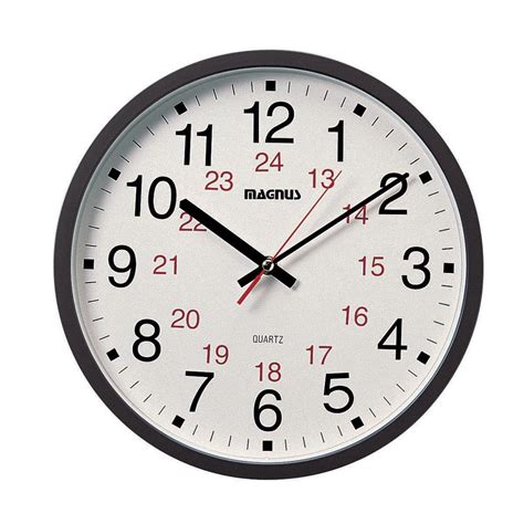 Dainolite 1224 Hour Wall Clock By Oj Commerce 22502 Bk 4142