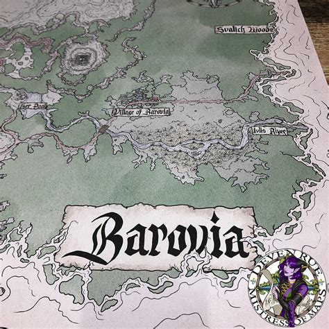 Barovia Map Prints Deven Rue