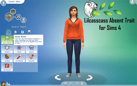 Sims 4 Traits Absent Minded By Lilcasscassyt At Mod The Sims Sims 4