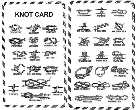 Simple Rope Knots For Kids Step By Step Printable