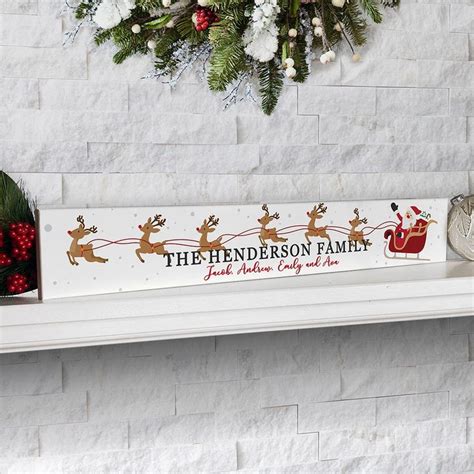 Target.com has been visited by 1m+ users in the past month Personalized Santa's Sleigh Rectangle Table Top Sign ...