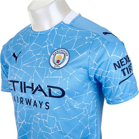 Save on man city fan gear plus get affordable flat rate shipping and easy returns. 2020/21 PUMA Manchester City Home Jersey - SoccerPro
