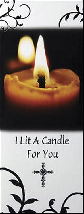 Card I Lit A Candle For You