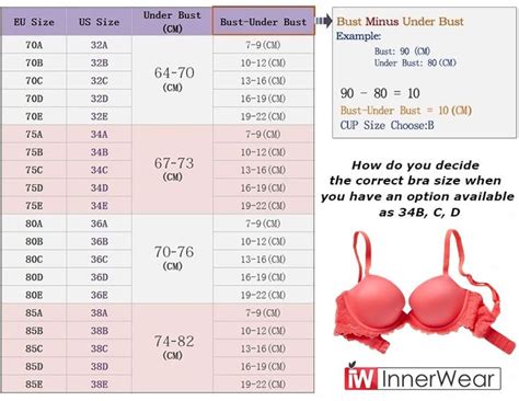 Famous Bra Sizes And Measurements