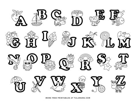 Easy Abc Coloring Pages Printable Coloring Pages