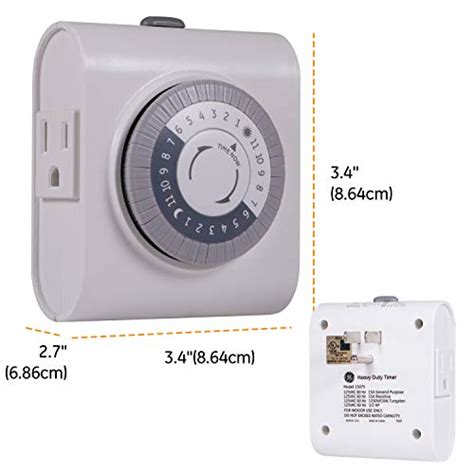 Ge 24 Hour Heavy Duty Indoor Plug In Mechanical Timer 2 Grounded