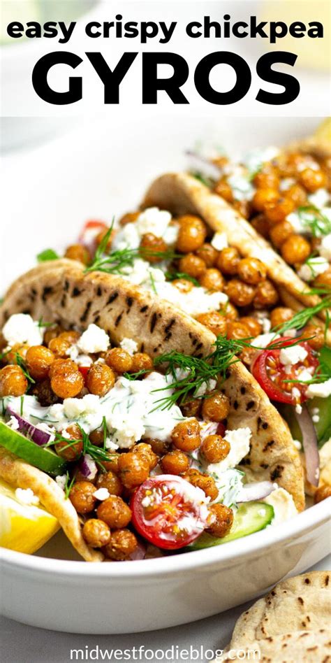 Easy Vegetarian Chickpea Gyros Recipe Clean Eating Recipes For