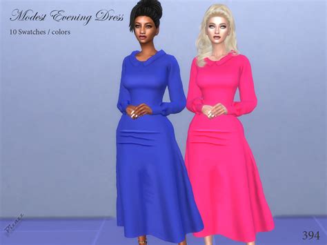 Modest Evening Dress By Pizazz At Tsr Sims 4 Updates