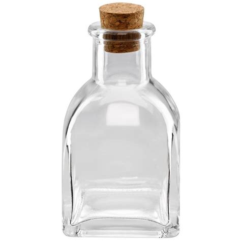 Mini Square Glass Bottle With Cork By Ashland® Michaels Glass Bottles With Corks Mini Glass