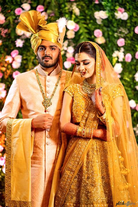 Pin By Plush Affairs On Prajacta And Suraj Couple Wedding Dress Indian Wedding Photography