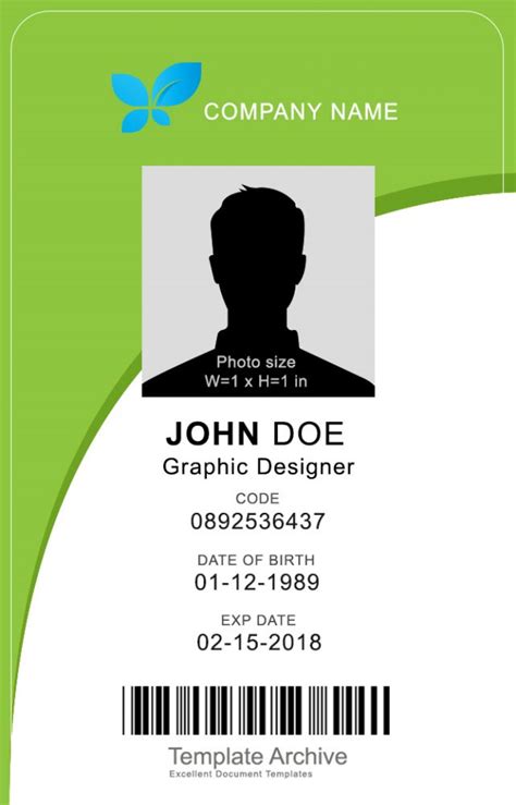 Student Id Template Word For Your Needs