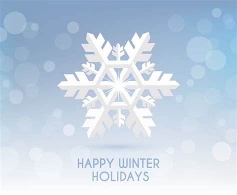 Happy Winter Holidays Vector Art And Graphics