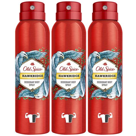 Old Spice Deodorant Body Spray Hawkridge Scent For Men 5 07 Ounce Pack Of 3