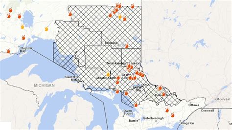 Live Map Hundreds Flee Northern Ontario Forest Fire Ctv News