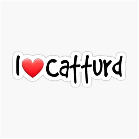 I Love Catturd Sticker Sticker By Bright Store Redbubble