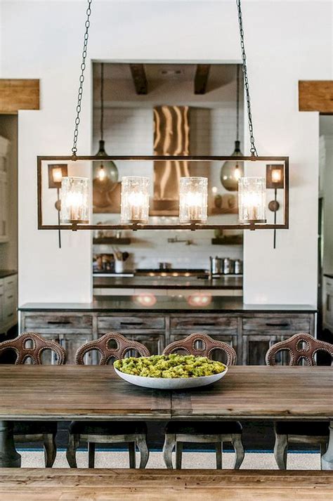 20 Amazing Rustic Dining Room Lighting Ideas Sweetyhomee