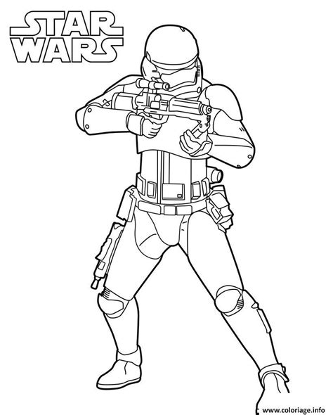 Coloriage Strormtrooper star wars 7  JeColorie.com