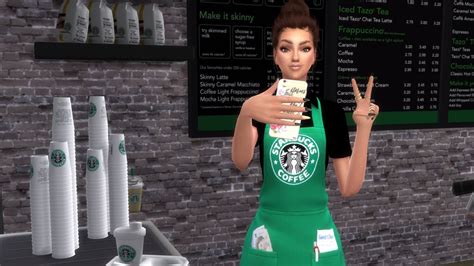 Sims 4 Starbucks Uniform Cc