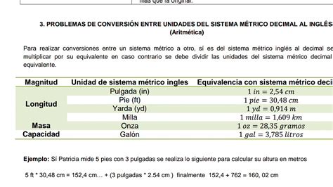 Conversiones Del Sistema MÉtrico Decimal Al Sistema InglÉs Youtube