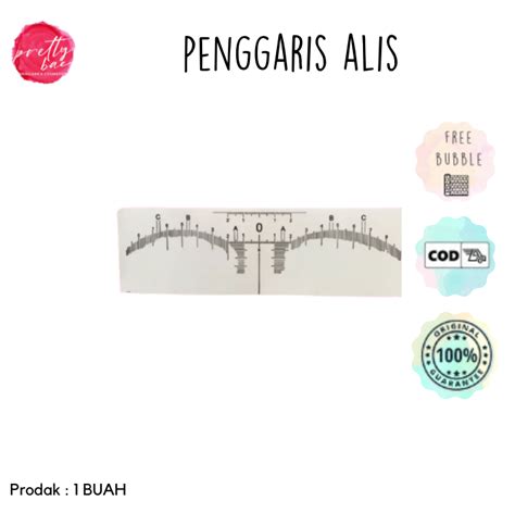 Sticker Penggaris Sulam Alis Tato Microblading Plastic Ruler