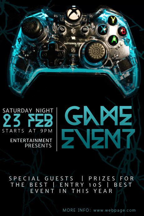 Create Your Own Stunning Video Game Event Flyer