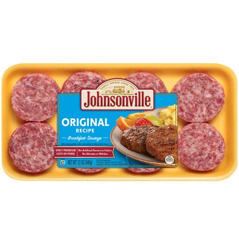 Johnsonville Original Breakfast Sausage 8 Patties 12 Oz Fresh
