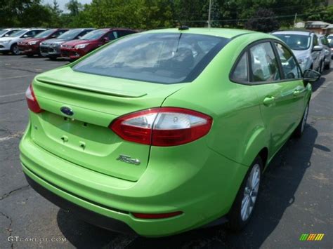 2014 Green Envy Ford Fiesta Se Sedan 83377596 Photo 2