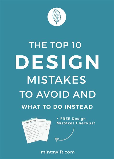 The Top 10 Design Mistakes to Avoid And What to Do Instead - MintSwift