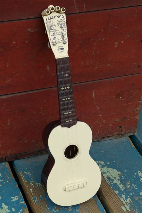 1950s Emenee Flamingo Plastic Soprano Ukulele