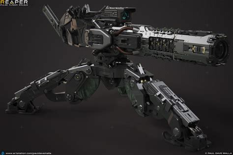 Reaper Pulse Plasma Railgun By Paul Dave Mallapersonal Project Back