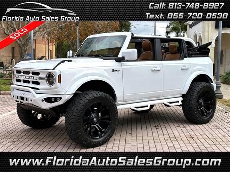 Used White 2022 Ford Bronco Big Bend 4 Door 4x4 For Sale In Tampa