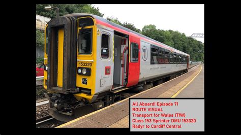 Route Visual Transport For Wales Tfw Class 153 Sprinter Dmu