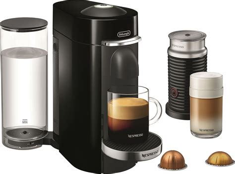 Nespresso vertuoplus deluxe coffee and espresso machine bundle with aeroccino milk frother by breville, black. Nespresso - VertuoPlus Deluxe Coffee Maker and Espresso Machine with Aeroccino Milk Frother by ...