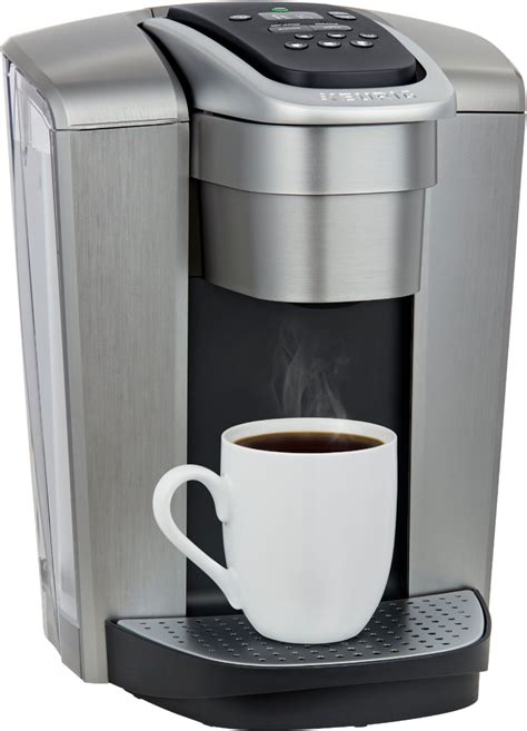 Keurig K Elite Single Serve K Cup Pod Coffee Maker Brushed Silver 5000197492 Best Buy