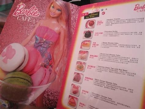 part of menu - Picture of Barbie Cafe, Taipei - TripAdvisor
