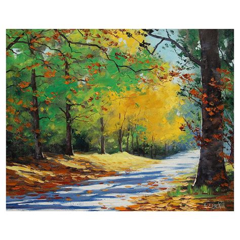 Masterpiece Art Gallery Vibrant Autumn Forest By Graham Gercken Canvas