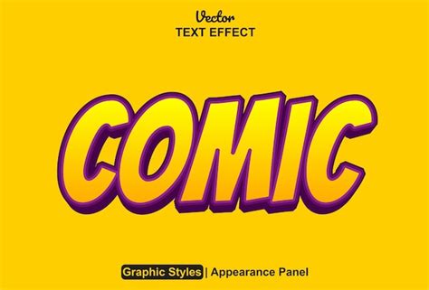 Premium Vector Comic Text Effect With Orange Graphic Style And Editable