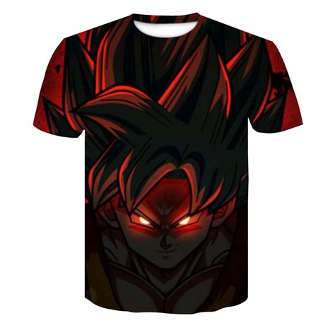 Dragon Ball Z T Shirts Mens Summer Fashion 3d Print Super Saiyajin Son Goku Black Zamasu Vegeta