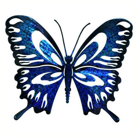 Blue Jean Butterfly Wall Art Metal Butterfly Wall Art