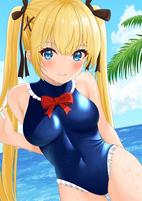 azur lane dead or alive marie rose swimsuits tagme wet 716571 yande re